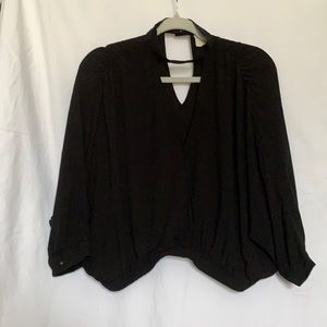 Black Loose batwing blouse